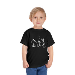 Unisex Skeleton Yoga Toddler Tee