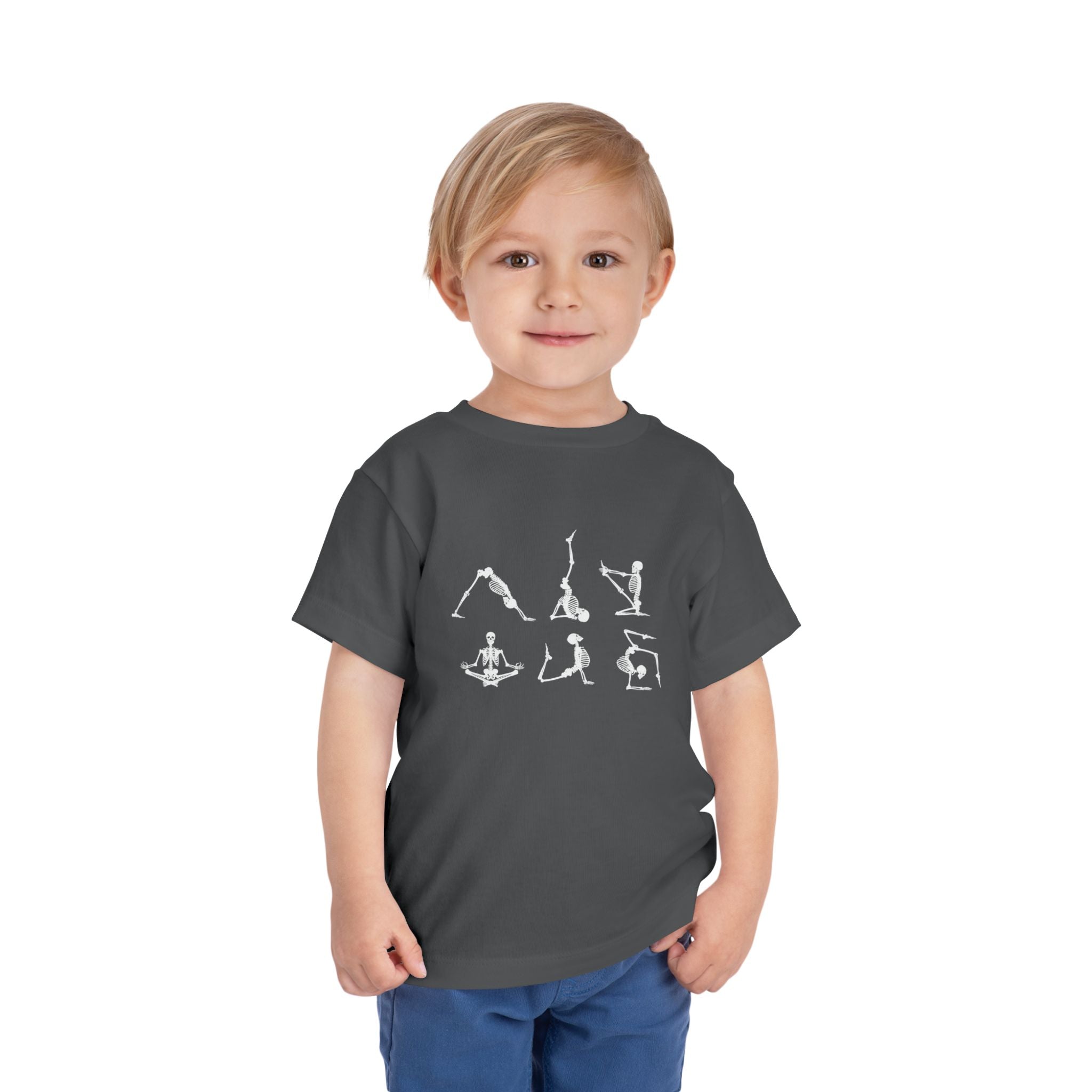 Unisex Skeleton Yoga Toddler Tee