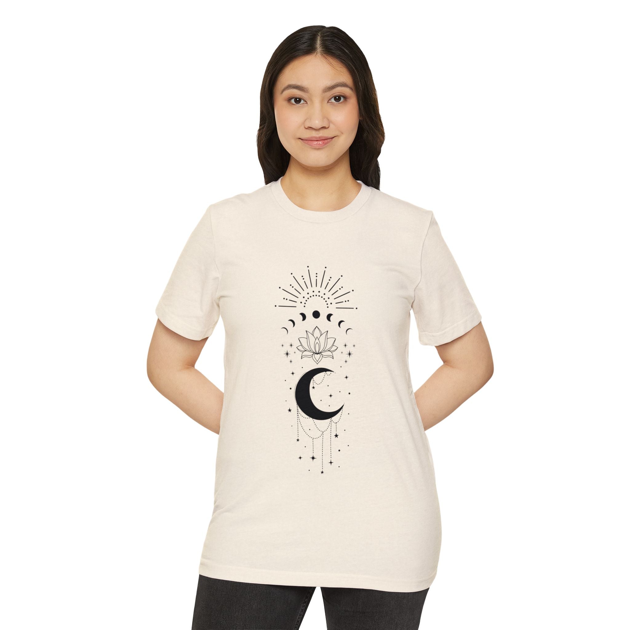 Geo Lotus: Unisex Recycled Organic Tee