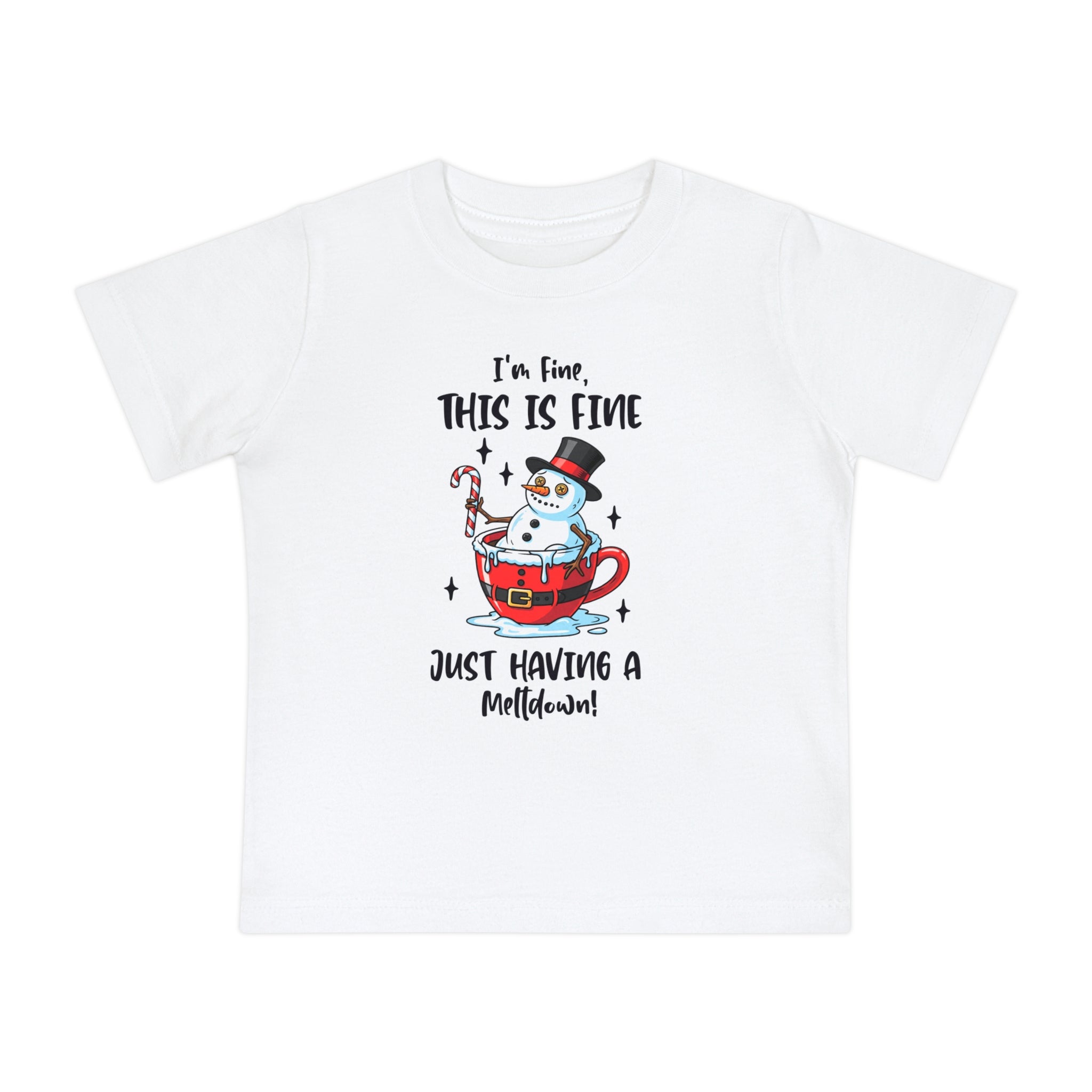 Snowman Meltdown Baby Tee