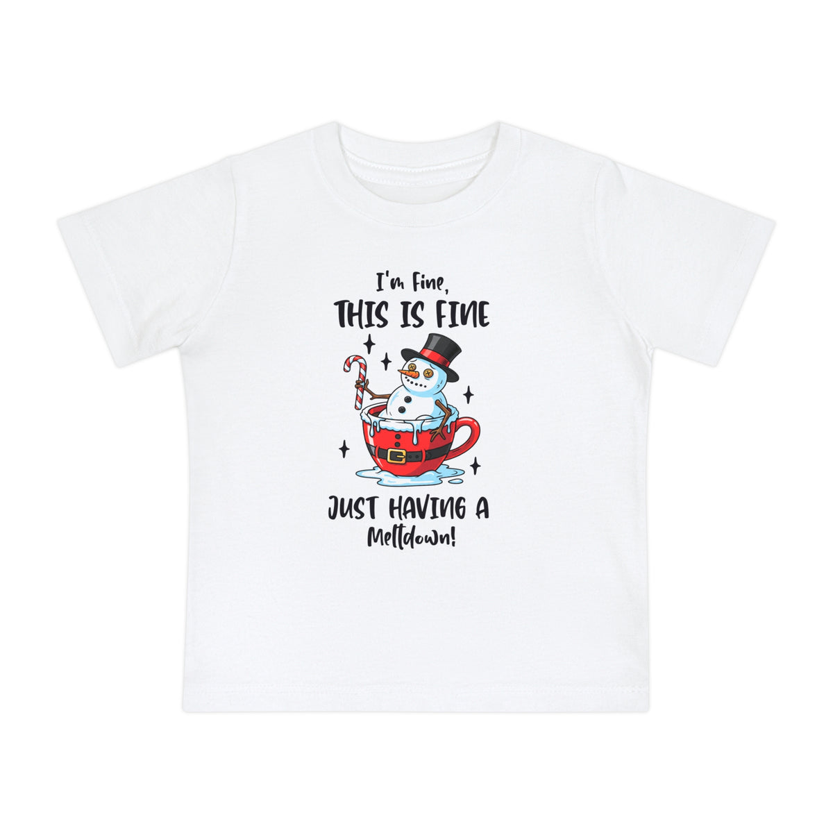 Snowman Meltdown Baby Tee