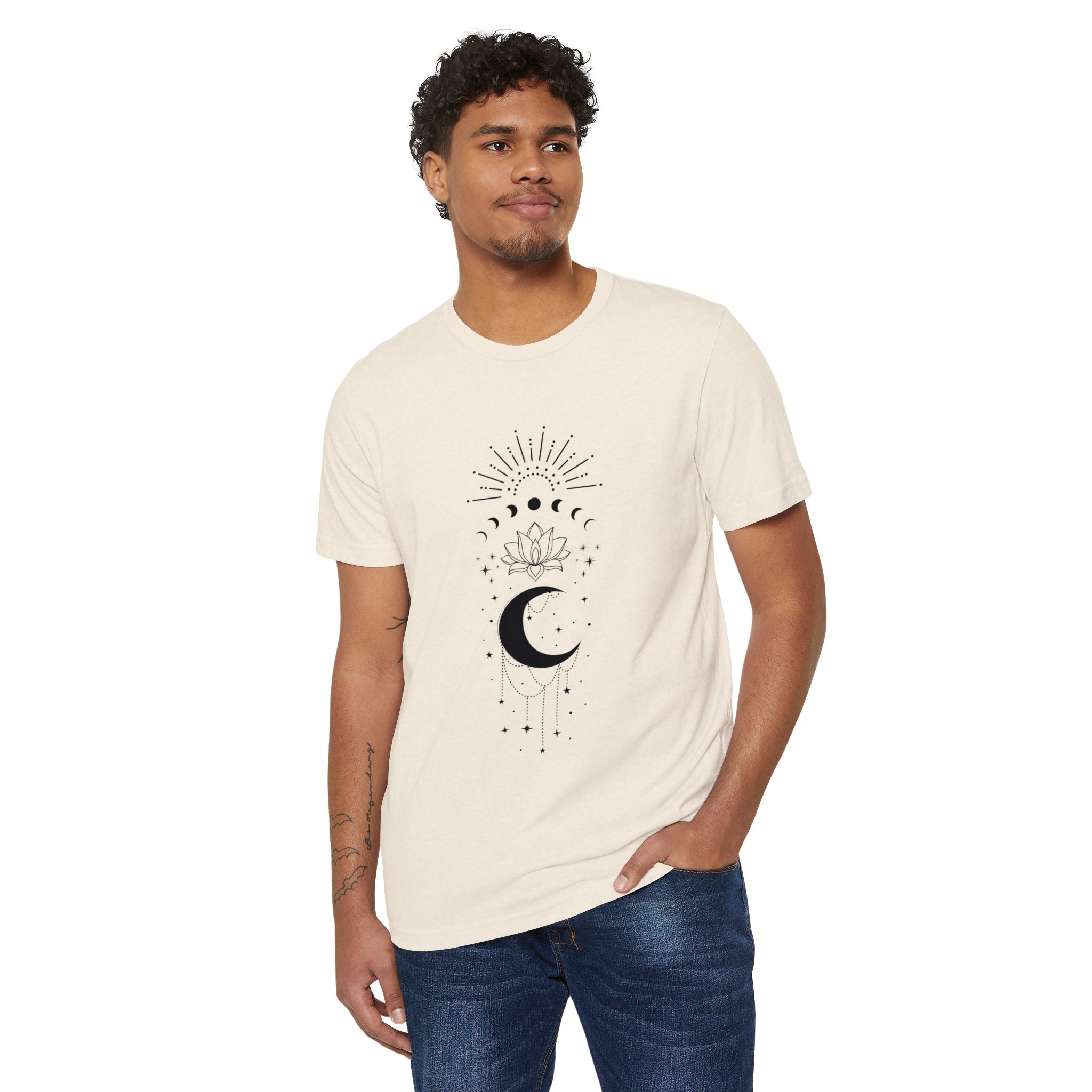 Geo Lotus: Unisex Recycled Organic Tee
