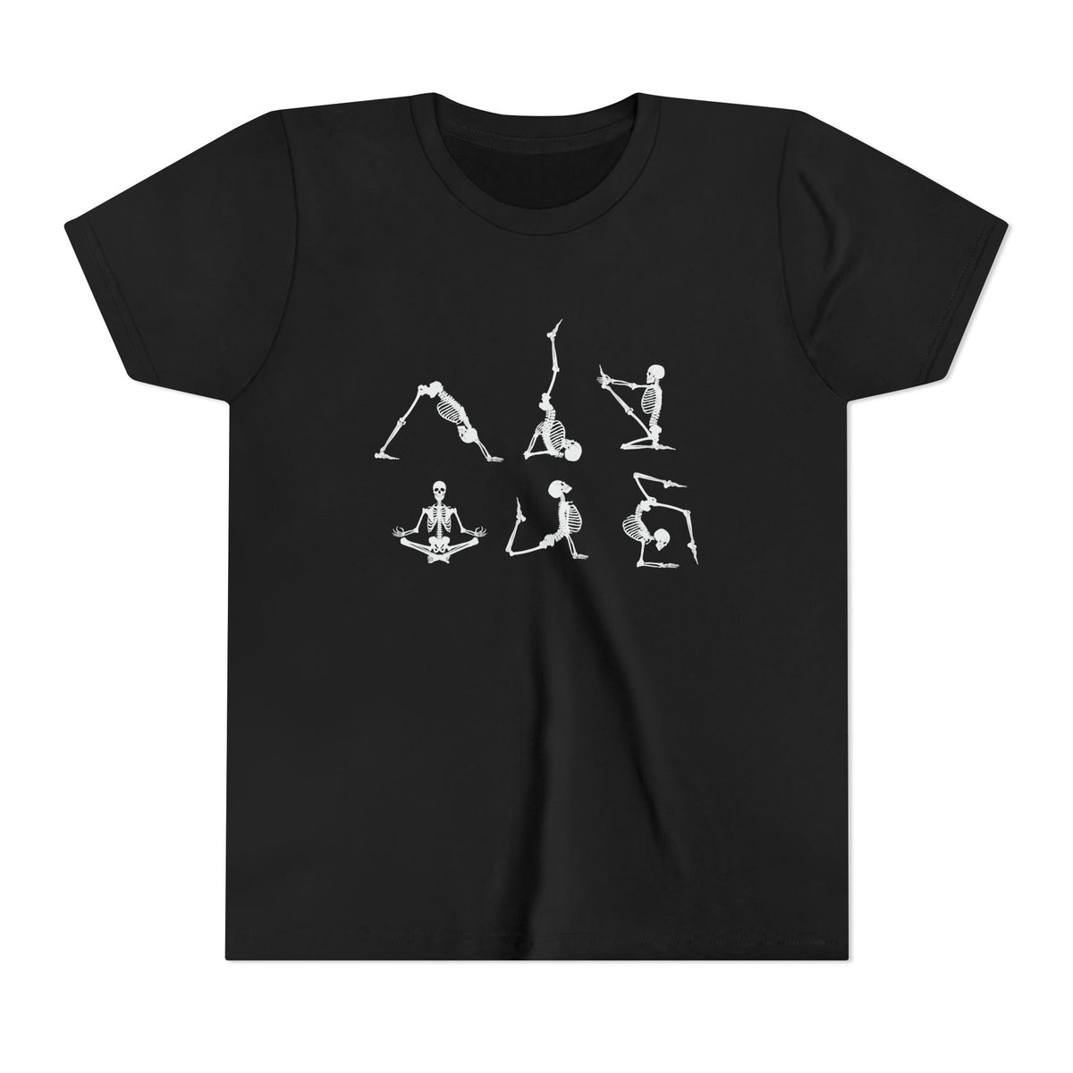 Unisex Skeleton Yoga Youth Tee