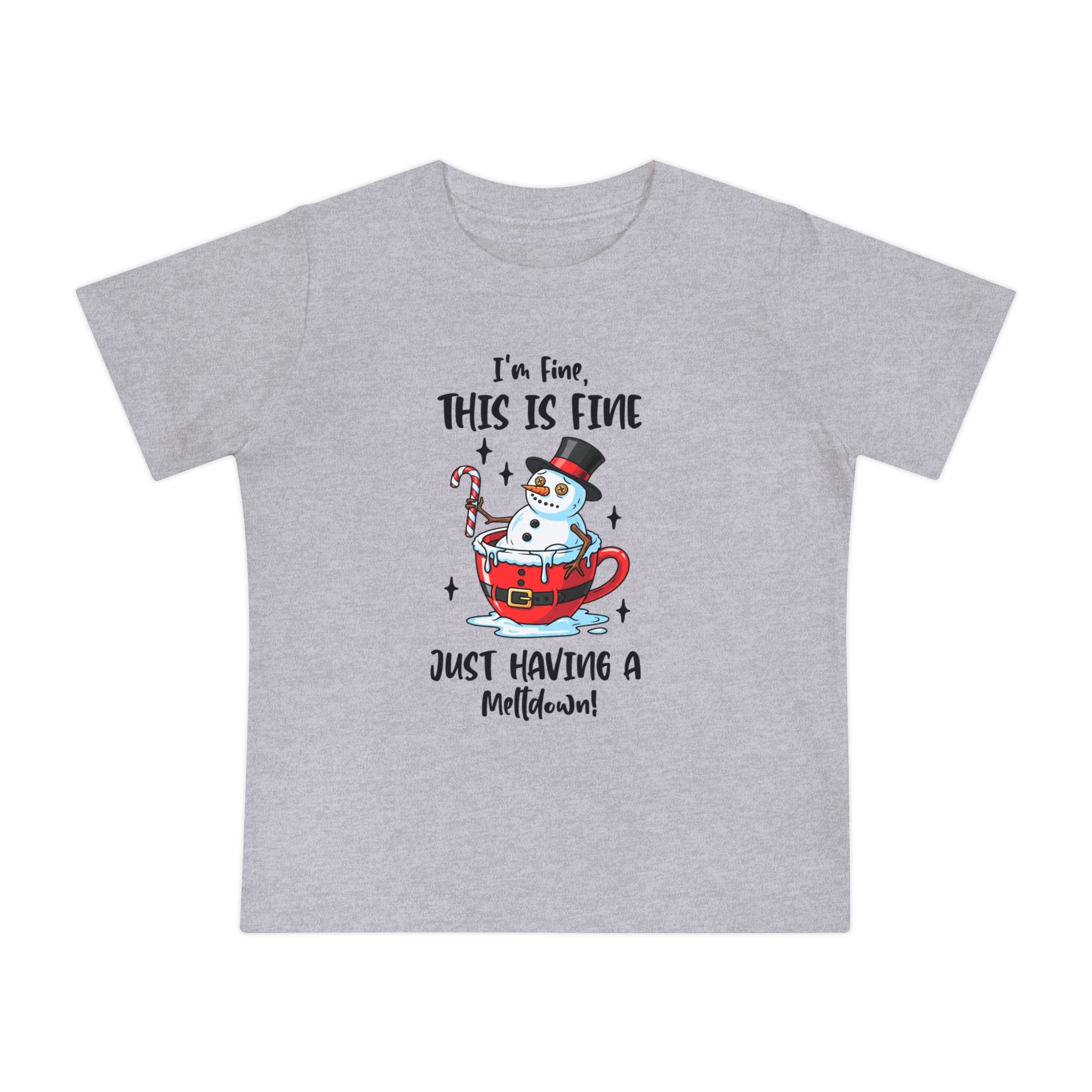 Snowman Meltdown Baby Tee