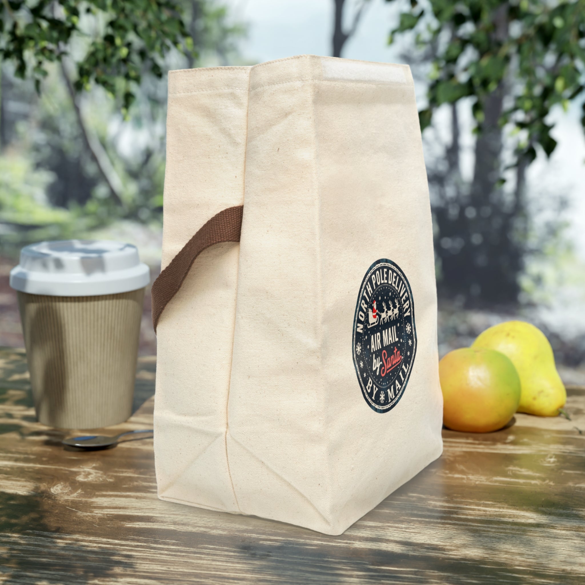 Canvas Lunch Bag With Strap - Gift Tote