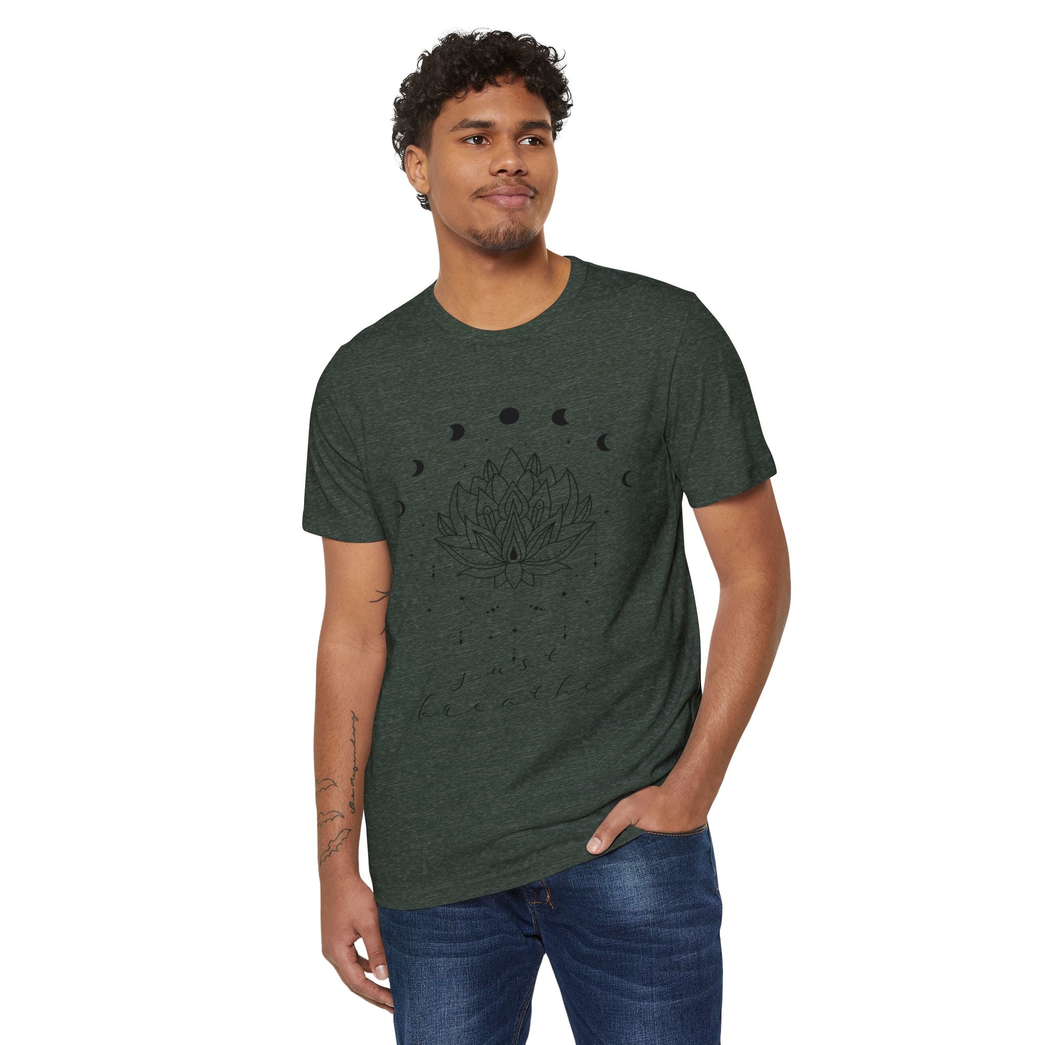 Just Breathe: Unisex Recycled Organic Tee