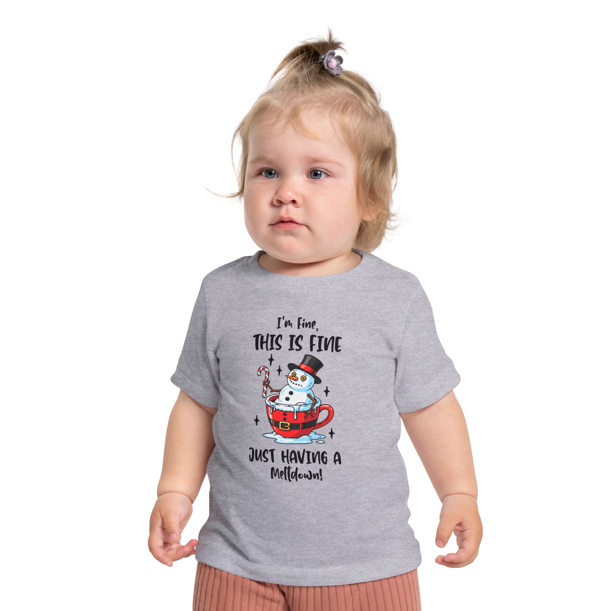 Snowman Meltdown Baby Tee